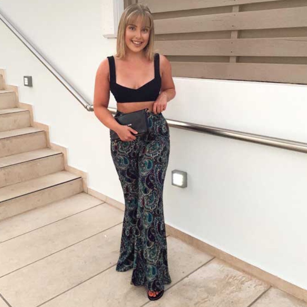 Zara Paisley  Flared Pants